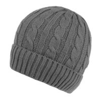 MEN'S CABLE BEANIE WITH SHERPA FLEECE LINING BN2385