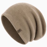 Angola Knit Beanie Slouchy Hats BN7233
