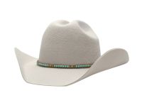 Wool Felt Cowboy Hats With Decoration Beads Band COW7143D2_Beige