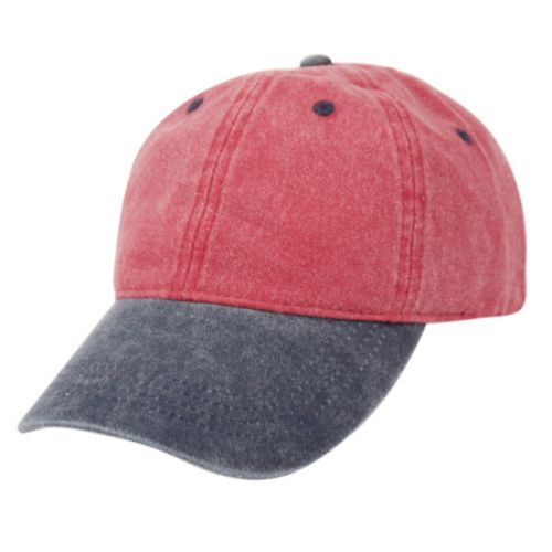 WASHED CAP - TONE COTTON Epoch Fashion Accessory CP2390 TWO DYED PIGMENT