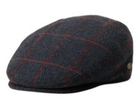 Tweed Herringbone Wool Plaid Ivy Caps W/Cloth Fabric Lining IV7094