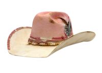 Morreton Vintage Style Wool Felt Cowboy Hat W/Trim Band & Feather M7144