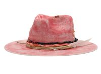 Morreton Vintage Style Wool Felt W/Cloth Band & Feather Trim M7149