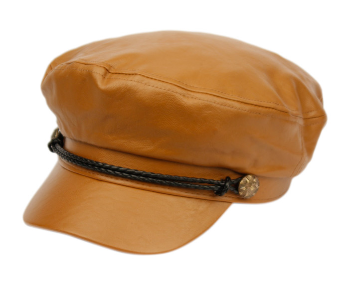 FAUX LEATHER GREEK FISHERMAN HATS WITH BRAID BAND CD3035 - Epoch ...