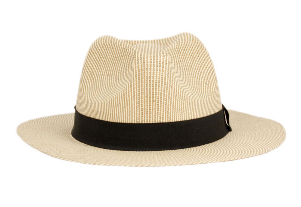 PAPER STRAW PANAMA HATS WITH GROSGRAIN BAND F6057 - Epoch Fashion Accessory